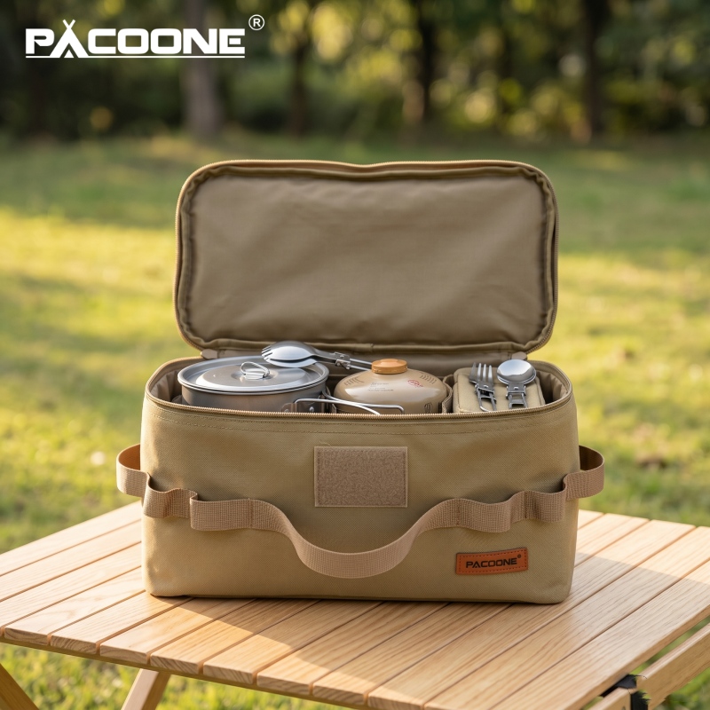 Camping Cooking Survival - PACOONE Portable Camping Storage Bag Multifunctional