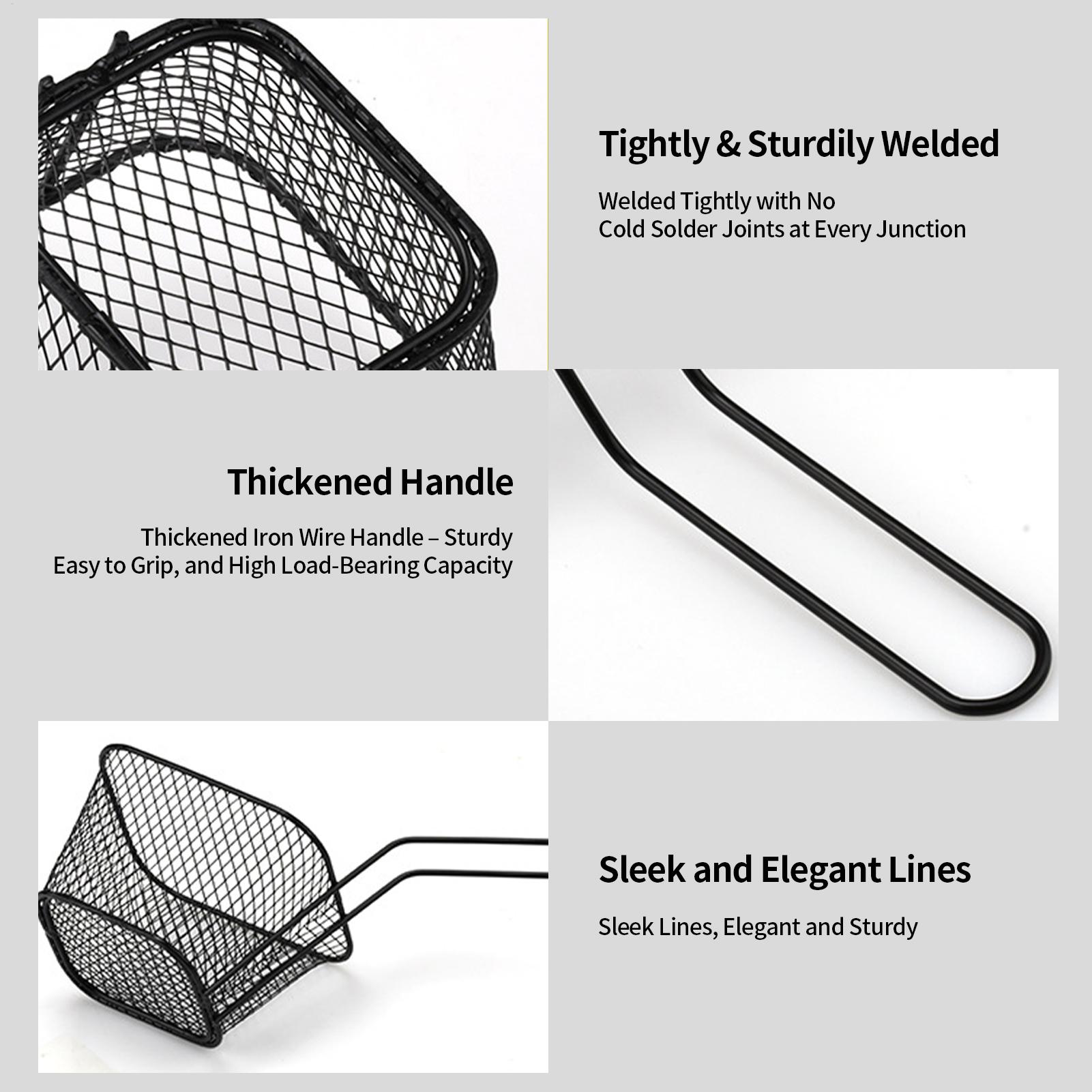 Camping Cooking Basket - Fry Basket Professional Stainless Steel Pasta