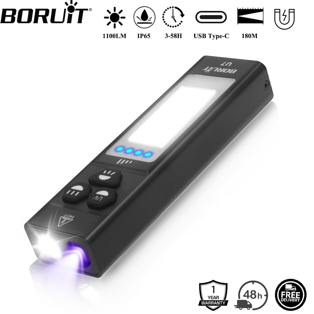 Camping Cooking Fish - BORUiT U7 UV LED EDC Flashlight
