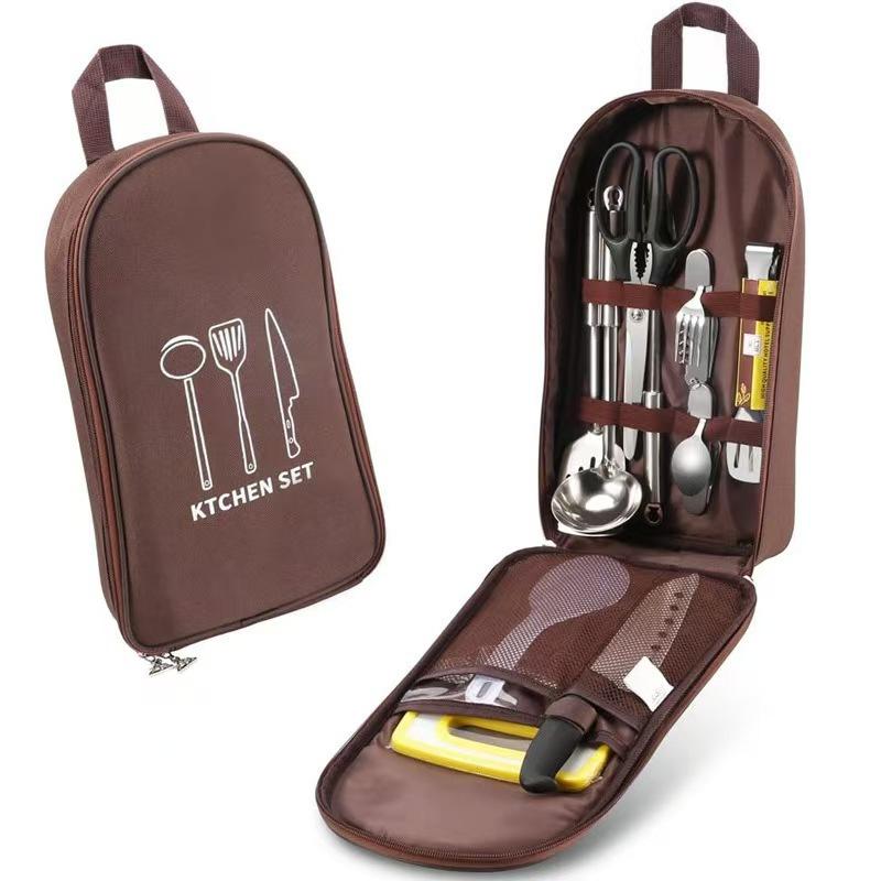 Camping Cooking Equipment Bag - Camping Utensil Organizer Bag Outdoor Cooking