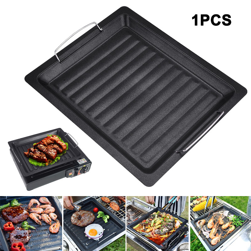 Camping Cooking Survival - Outdoors Thick Square Grill Pan With
