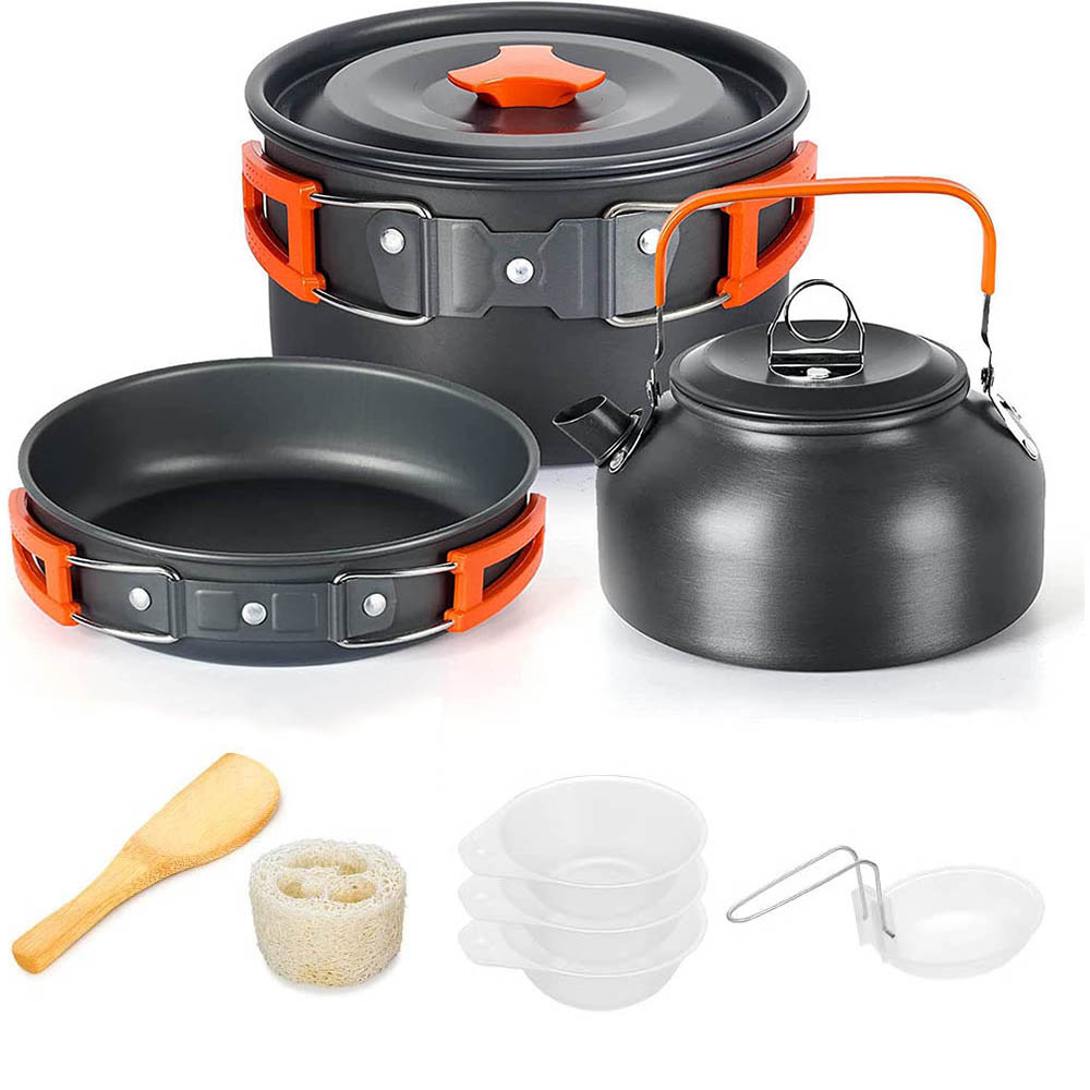Aluminum Outdoor Camping Cookw - đánh giá và giá Camping Cooking Equipment Bag