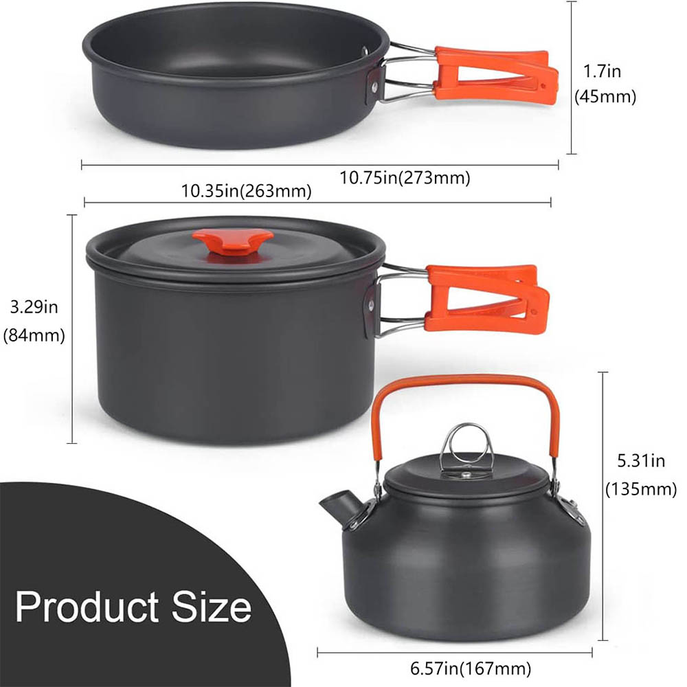 Aluminum Outdoor Camping Cookw - đánh giá và giá Camping Cooking Equipment Bag