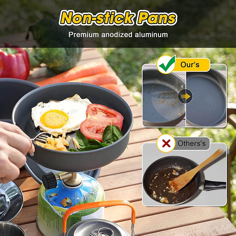Aluminum Outdoor Camping Cookw - đánh giá và giá Camping Cooking Equipment Bag