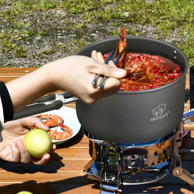 Camping Cooking Pot Bulin BL20 - đánh giá và giá Camping Cooking Set Stainless Steel