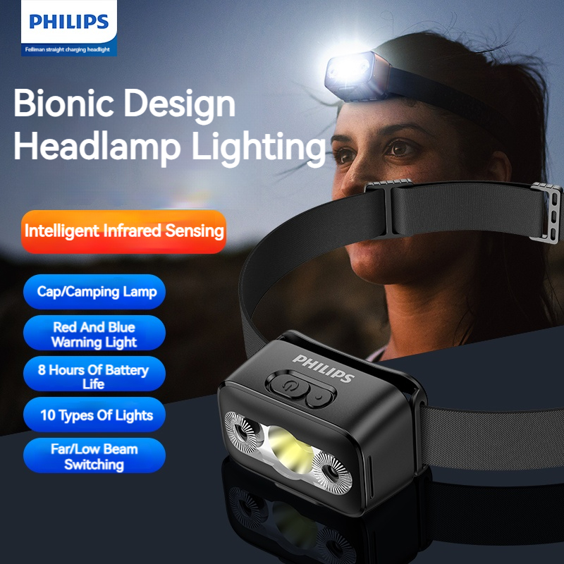 Philips LED Headlamp Sensor He - đánh giá và giá Camping Cooking Fish