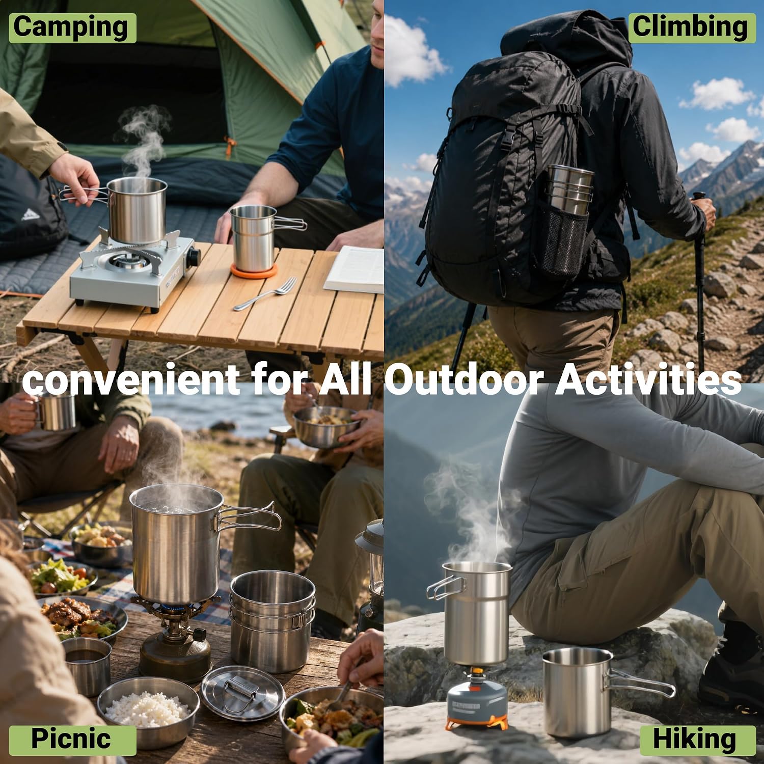 Foldable Camping Cups Mugs Cam - đánh giá và giá Camping Cooking Survival