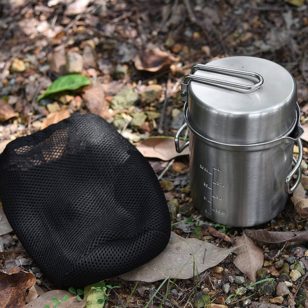 Durable Stainless Steel Campin - đánh giá và giá Camping Cooking Set Stainless Steel