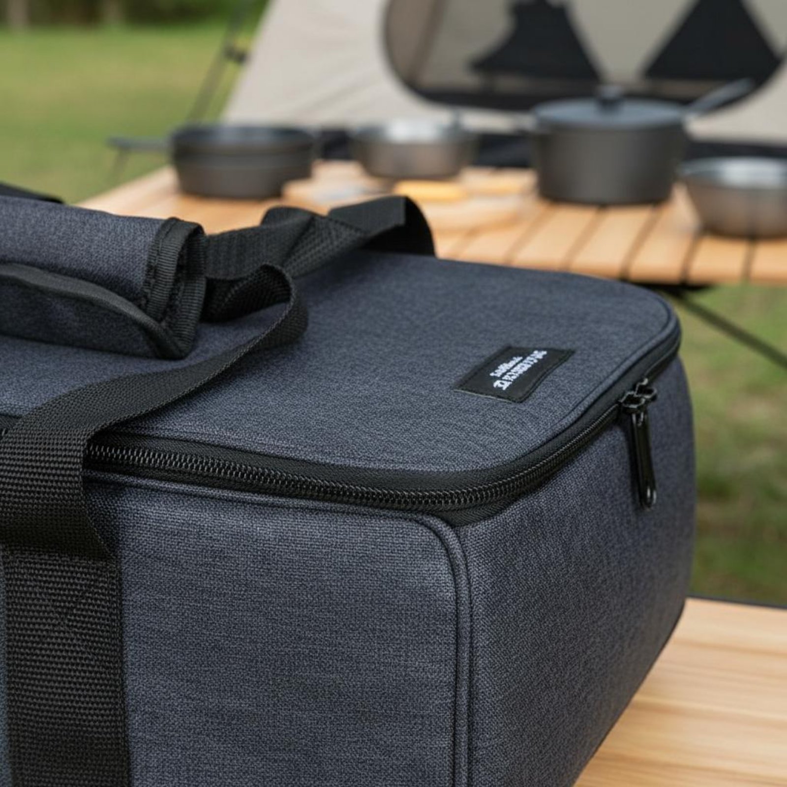 Outdoor Cookware Storage Bag L - đánh giá và giá Camping Cooking Equipment Bag