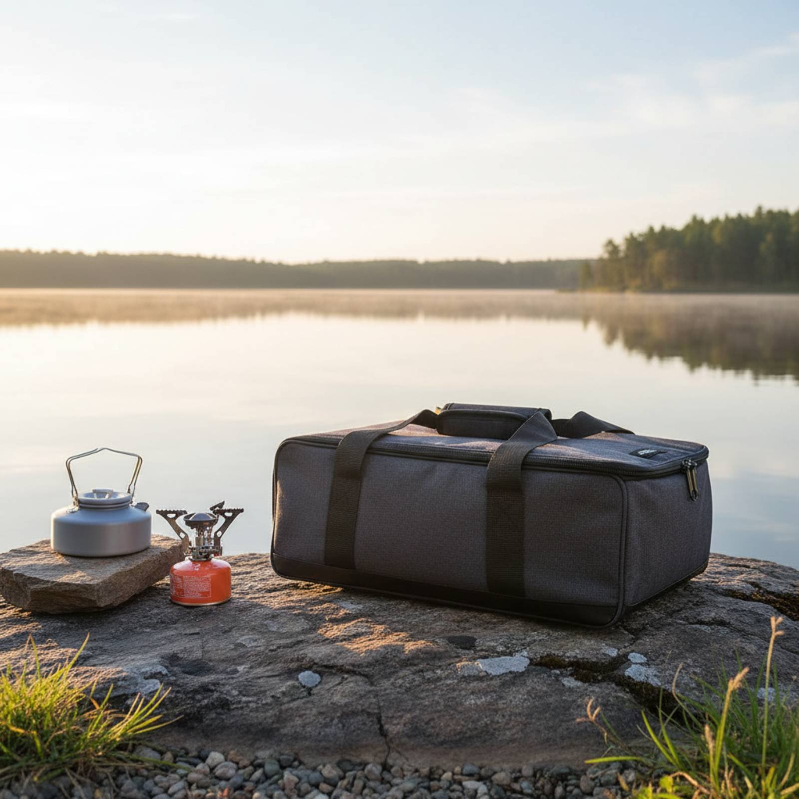 Outdoor Cookware Storage Bag L - đánh giá và giá Camping Cooking Equipment Bag