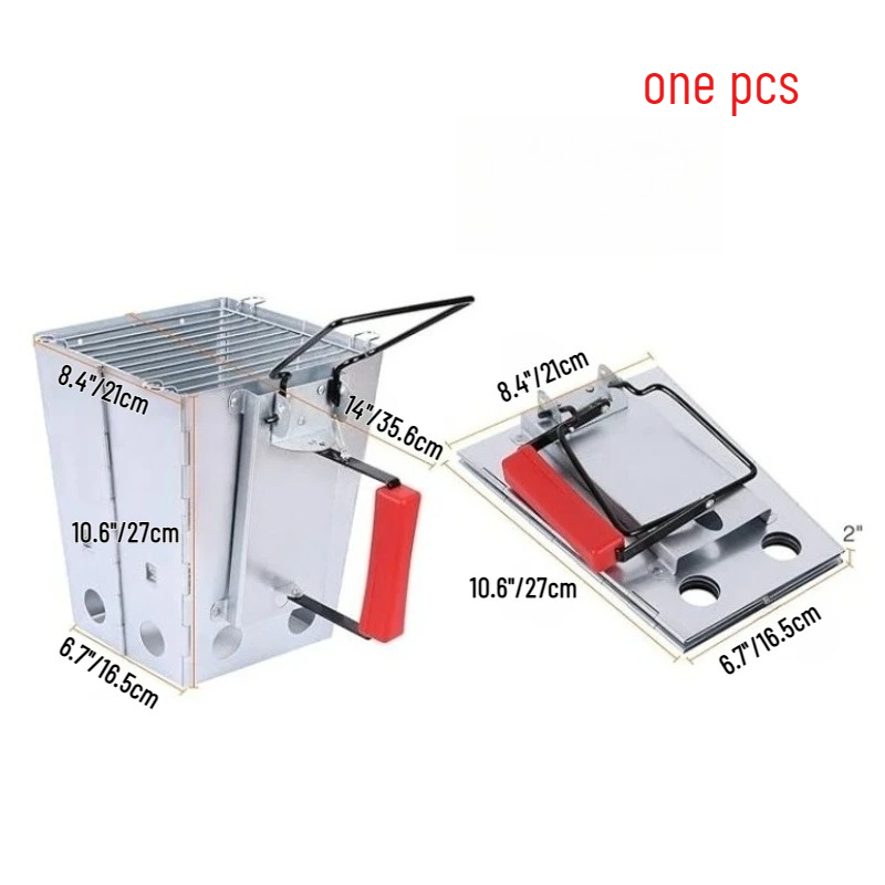 1PCS Collapsible Camping Grill - đánh giá và giá Charcoal Chimney Starter