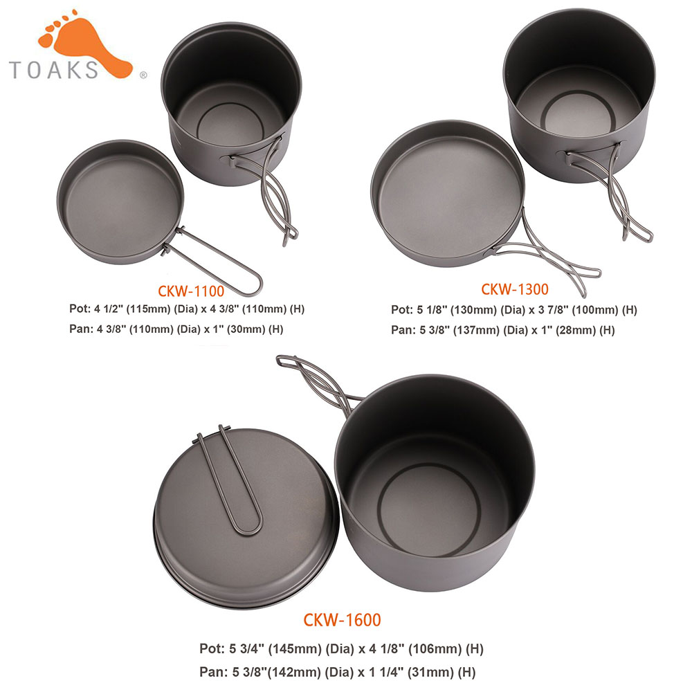 TOAKS Bộ Nồi Siêu Nhẹ Titan Nồ - đánh giá và giá Camping Cooking Basket