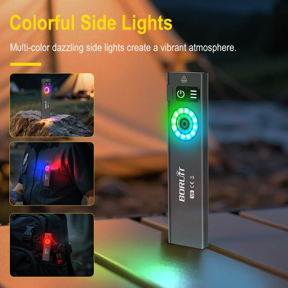 BORUiT U8 650LM EDC LED Flashl - đánh giá và giá Camping Cooking Fish