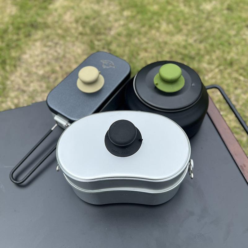 1PC Silicone Pot Lid Knob 4.9c - đánh giá và giá Camping Cooking Pot With Lid