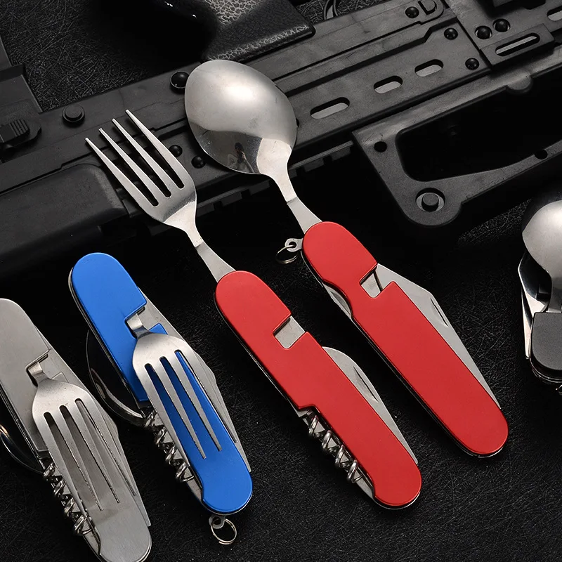 4 in 1 Folding Tableware Detac - đánh giá và giá Camping Cooking Survival