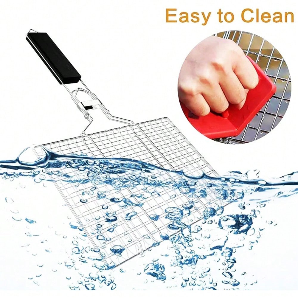 Portable Grilling Basket Foldi - đánh giá và giá Camping Cooking Basket