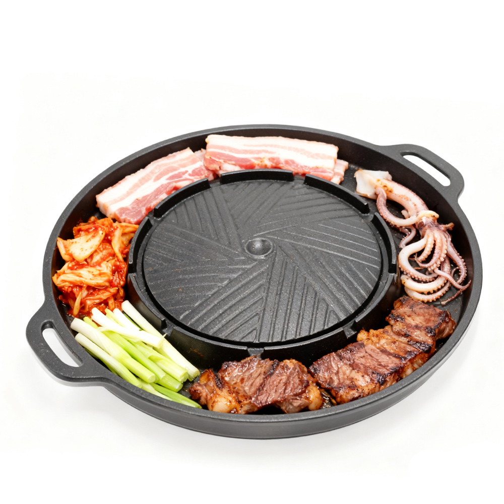KOSUN Korean BBQ Grill Pan 2 i - đánh giá và giá Camping Cooking Survival