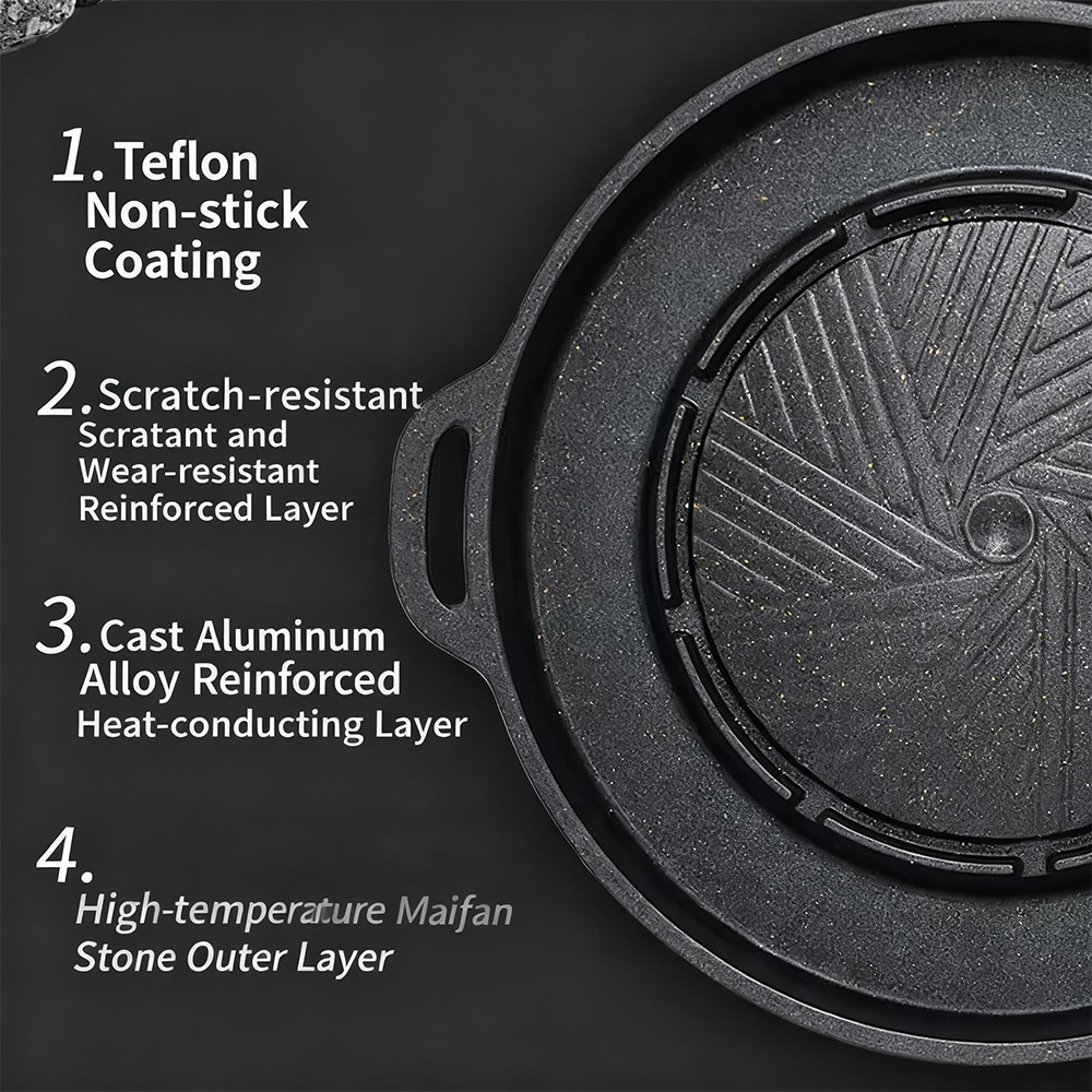 KOSUN Korean BBQ Grill Pan 2 i - đánh giá và giá Camping Cooking Survival