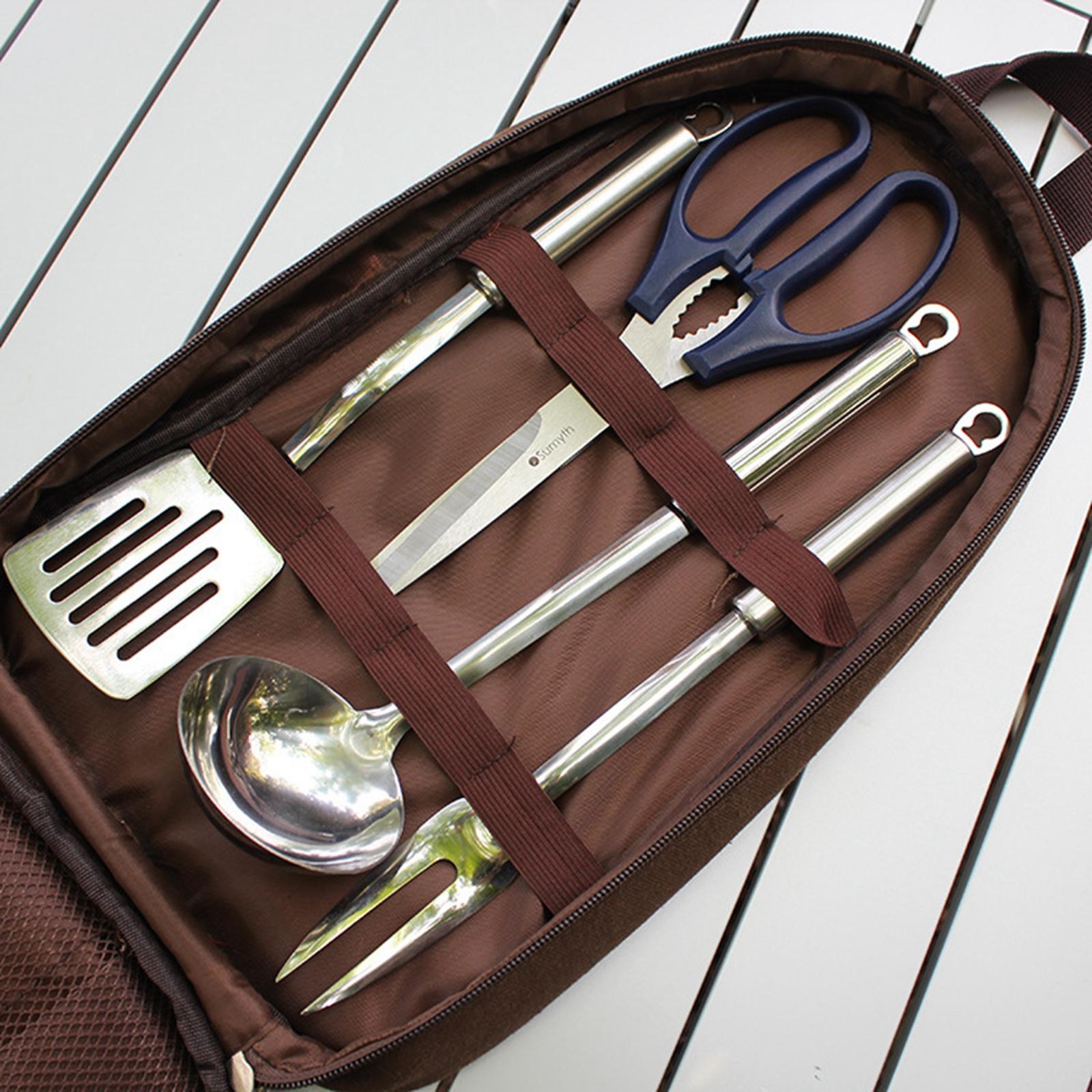 7pcs Camping Kitchen Utensil S - đánh giá và giá Camping Cooking Equipment Bag