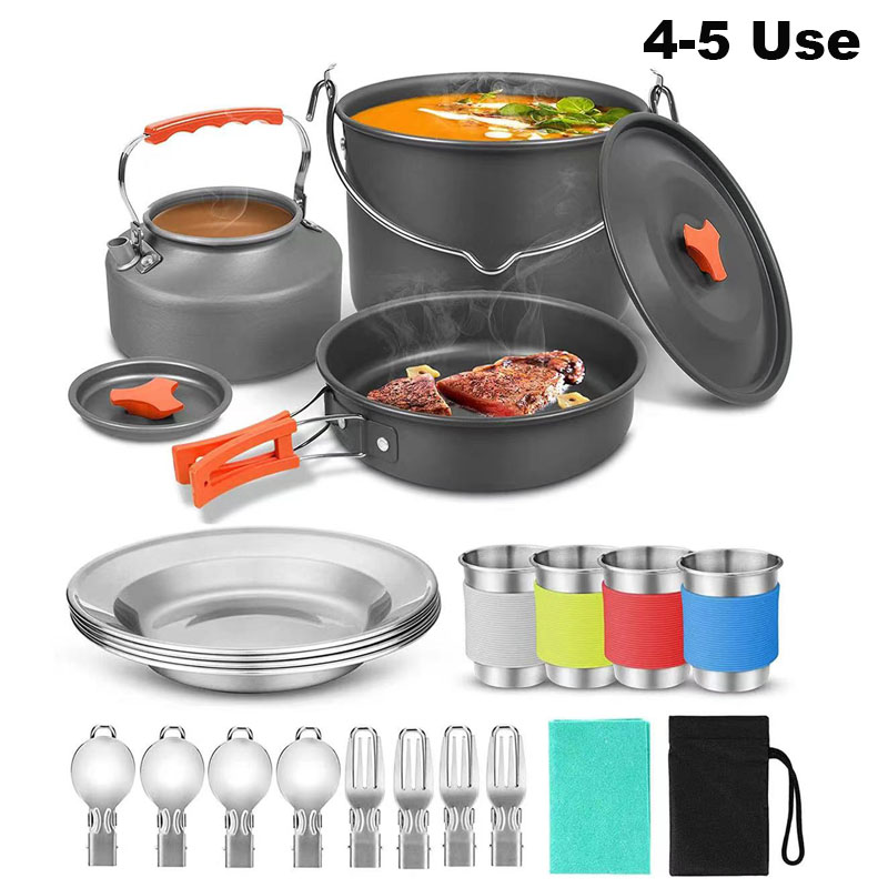 Aluminum Outdoor Camping Cookw - đánh giá và giá Camping Cooking Equipment Bag