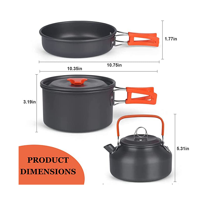 Aluminum Outdoor Camping Cookw - đánh giá và giá Camping Cooking Equipment Bag