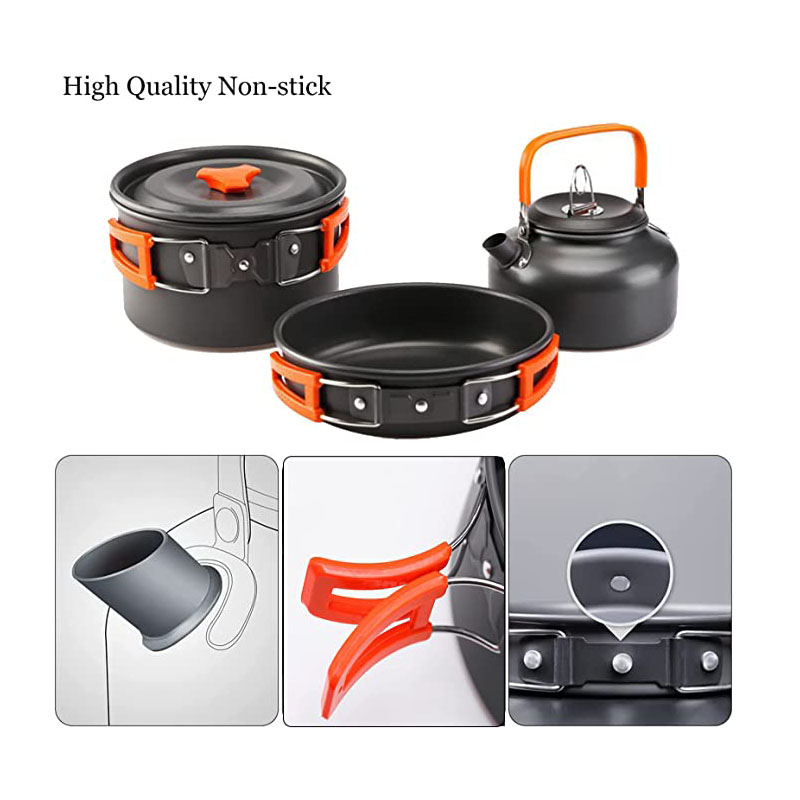 Aluminum Outdoor Camping Cookw - đánh giá và giá Camping Cooking Equipment Bag