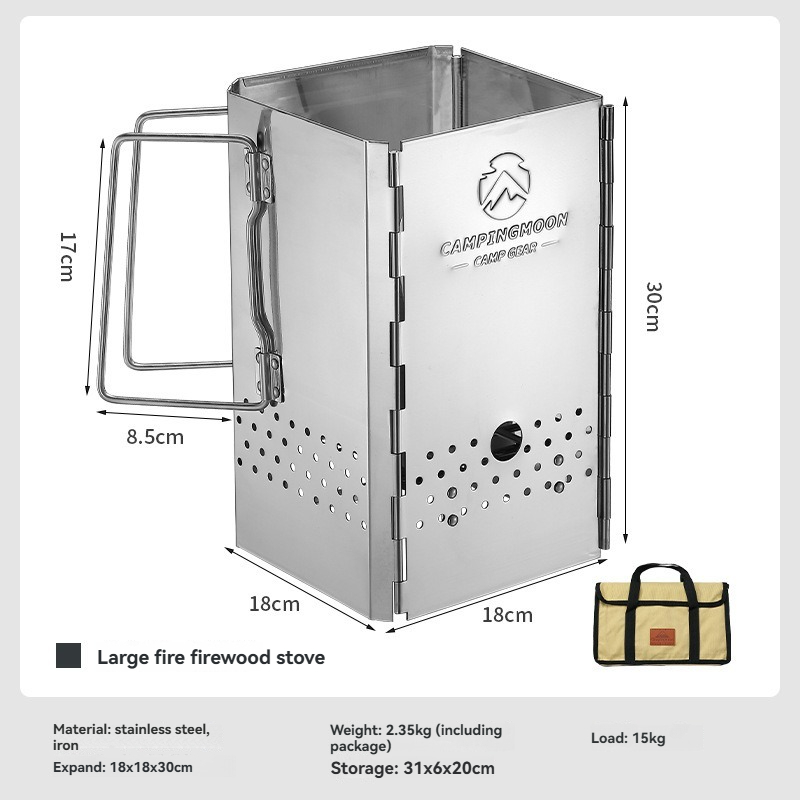CAMPINGMOONMT-18 Foldable Port - đánh giá và giá Charcoal Chimney Starter