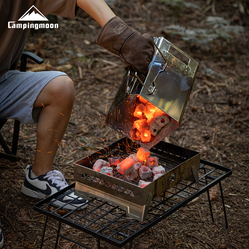 CAMPINGMOONMT-18 Foldable Port - đánh giá và giá Charcoal Chimney Starter