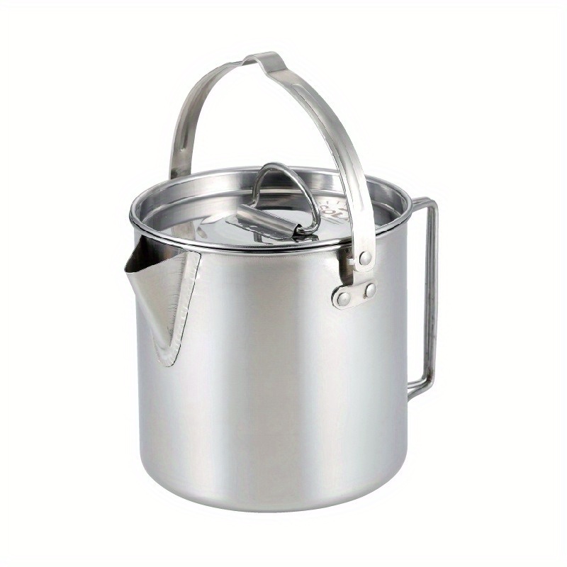 1PC Compact and Portable 1.2L  - đánh giá và giá Camping Cooking Set Stainless Steel