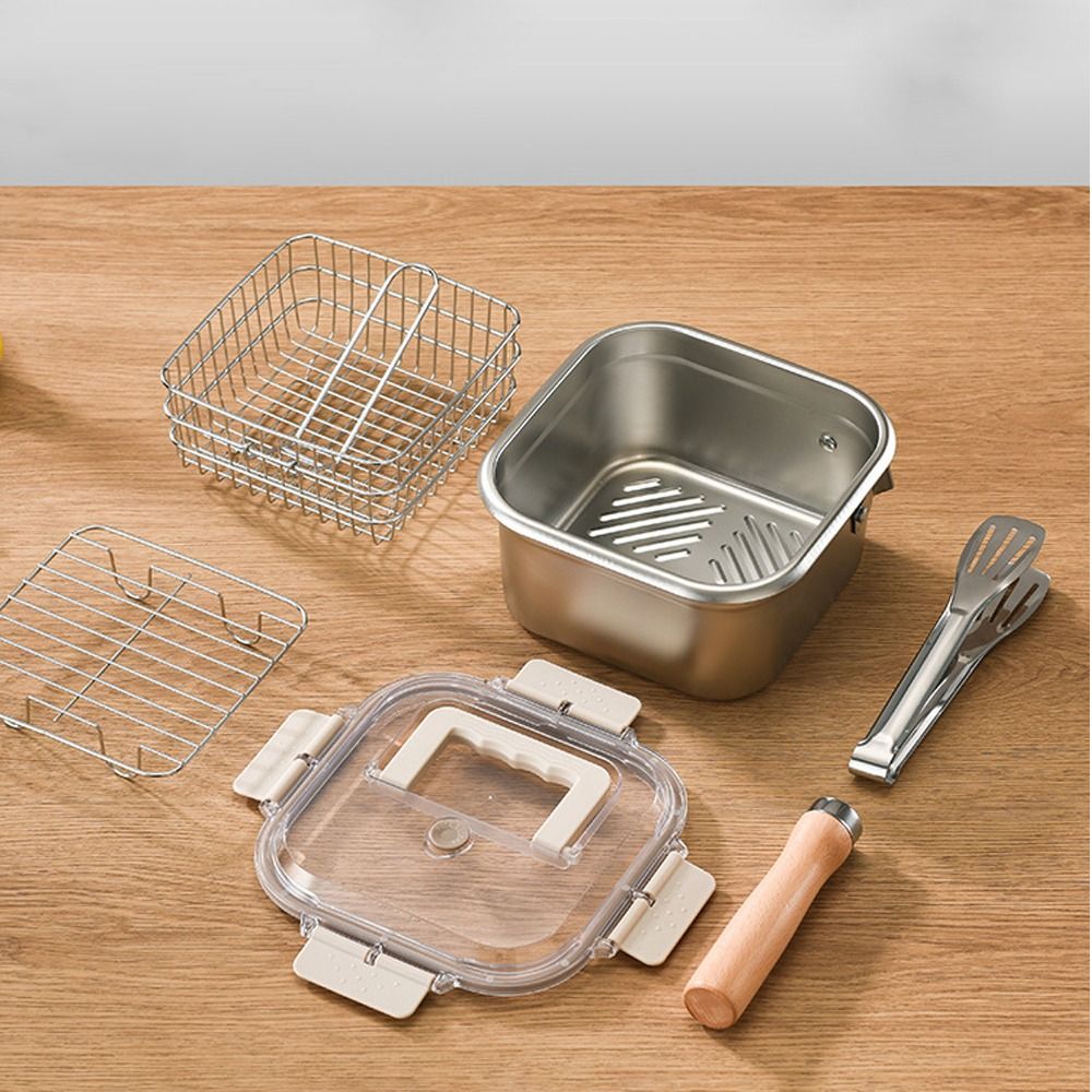 Portable Stainless Steel Fryin - đánh giá và giá Camping Cooking Basket