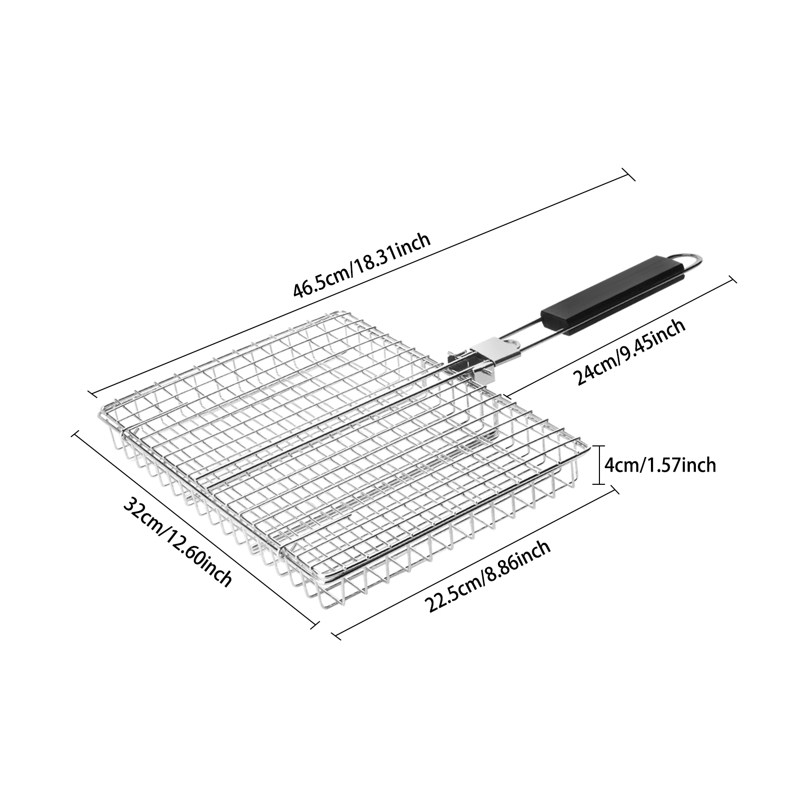 Grill Basket with Removable Be - đánh giá và giá Camping Cooking Basket