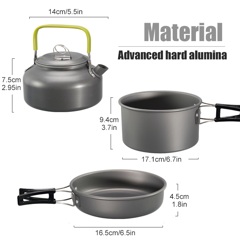 WESTTUNE Camping Cookware Kit  - đánh giá và giá Camping Cooking Survival