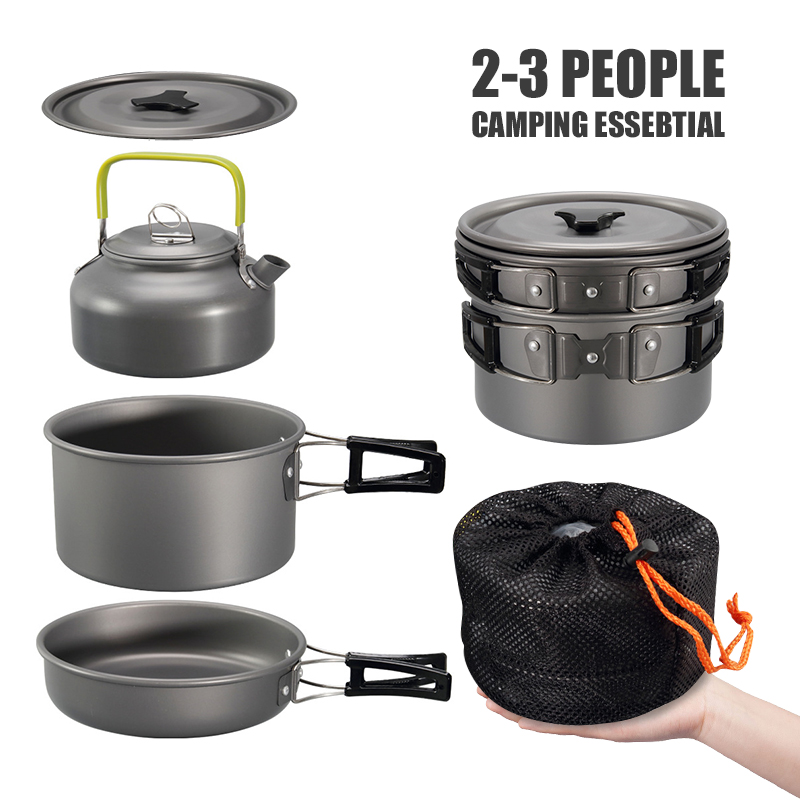 WESTTUNE Camping Cookware Kit  - đánh giá và giá Camping Cooking Survival