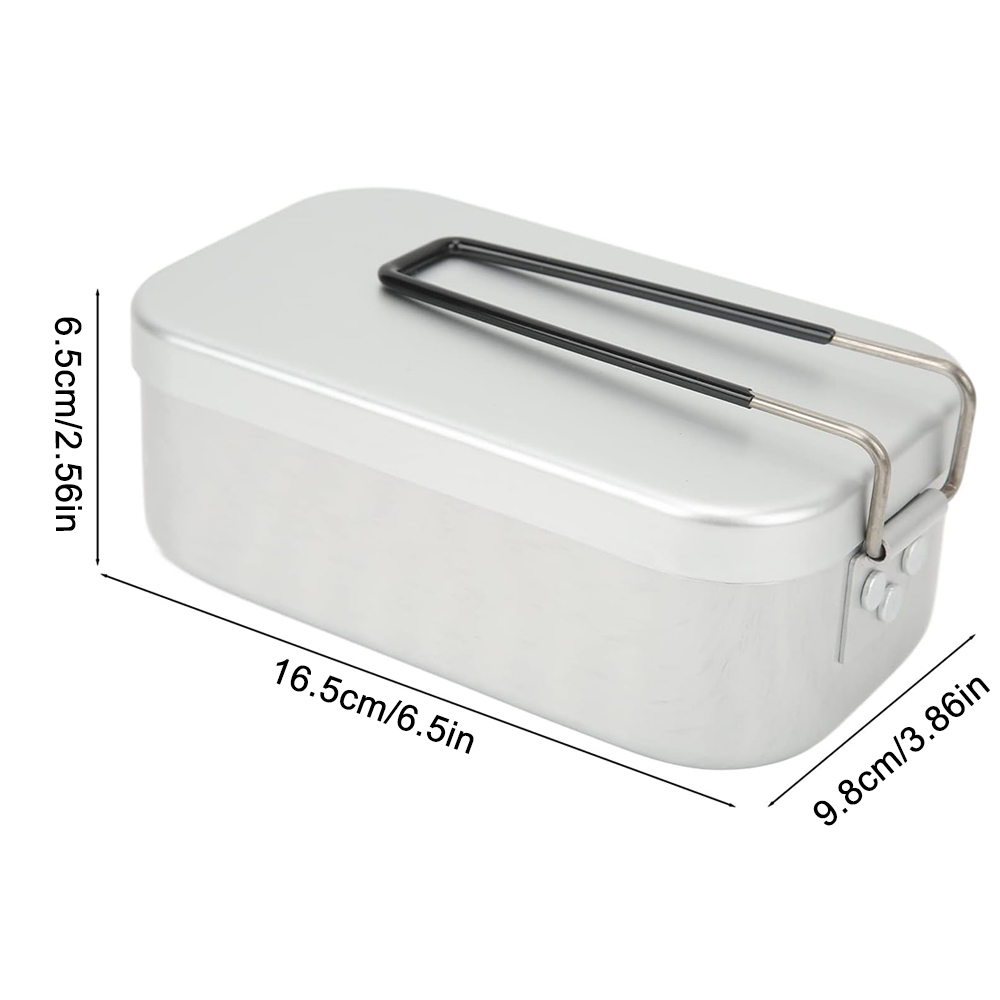 800ML Aluminum Lunch Boxes Out - đánh giá và giá Camping Cooking Survival