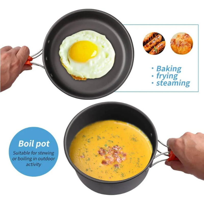 Camping Cooking Set, Outdoor K - đánh giá và giá Camping Cooking Unit