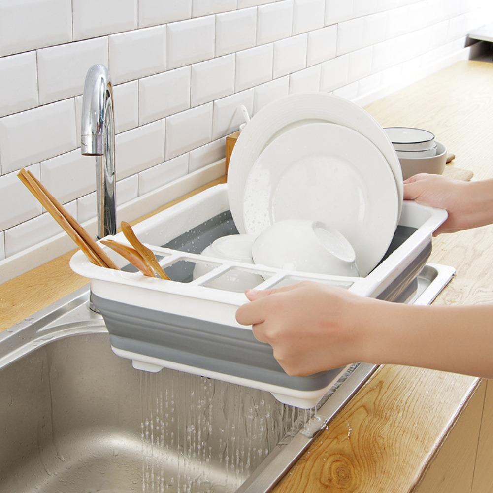 Foldable Dish Drainer Bowl Rac - đánh giá và giá Camping Cooking Meals