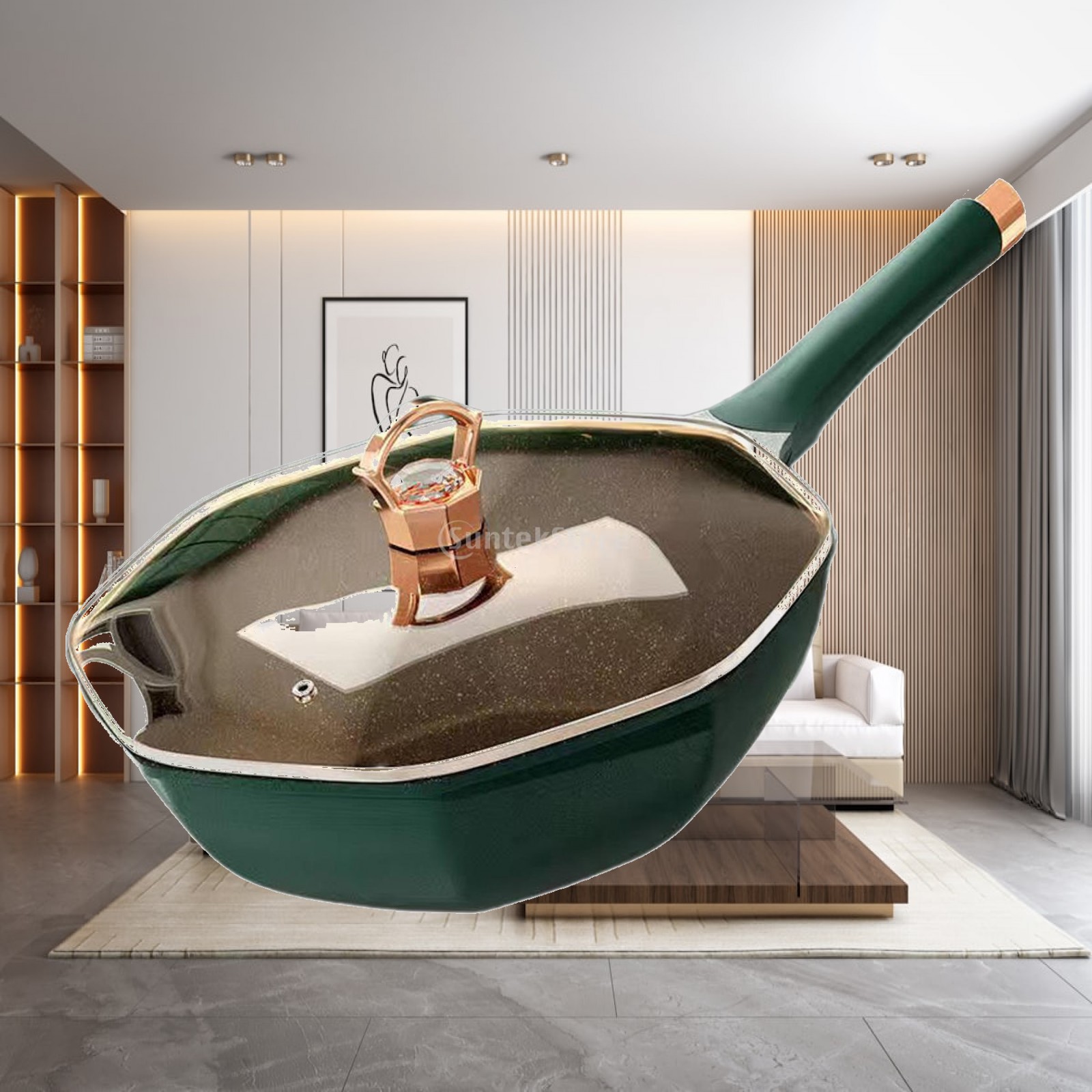 Octagonal Frying Pan with Lid  - đánh giá và giá Camping Cooking Pot With Lid
