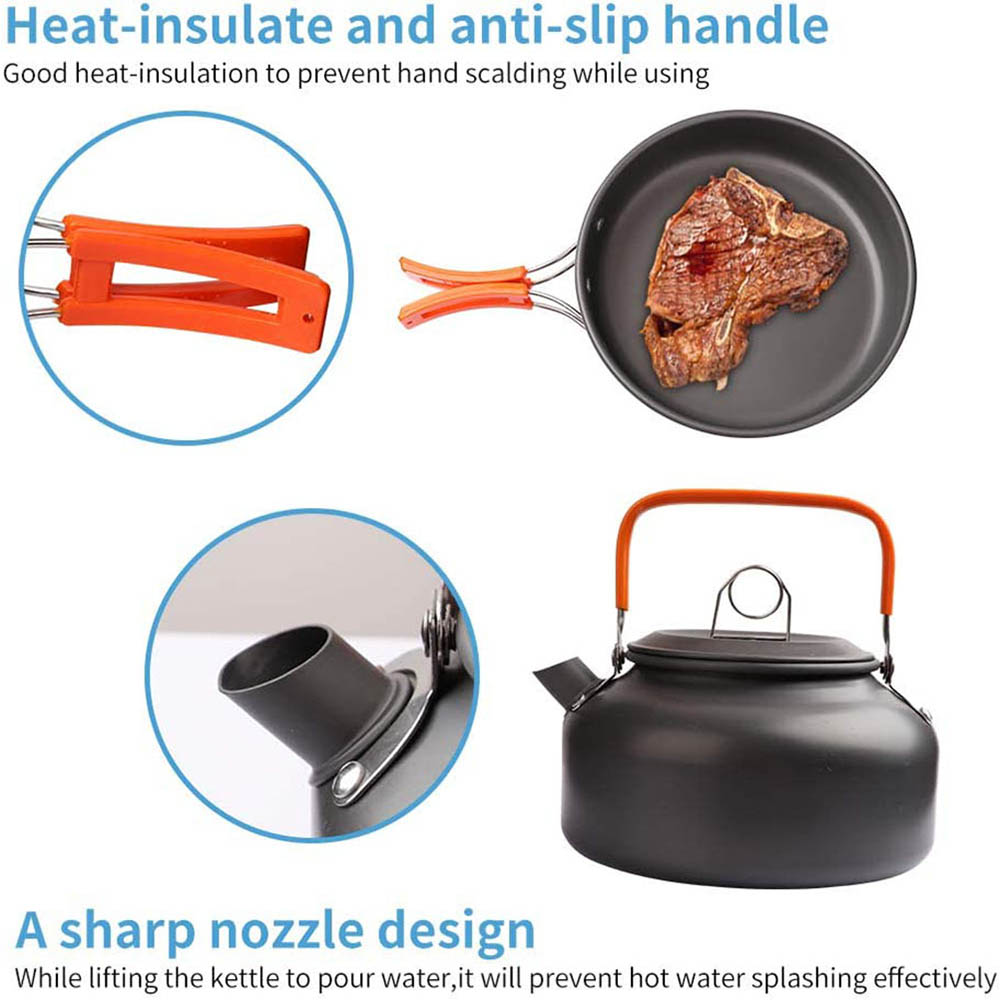 Cắm Trại Nồi Bộ Ngoài Trời Nhô - đánh giá và giá Camping Cooking Equipment Bag