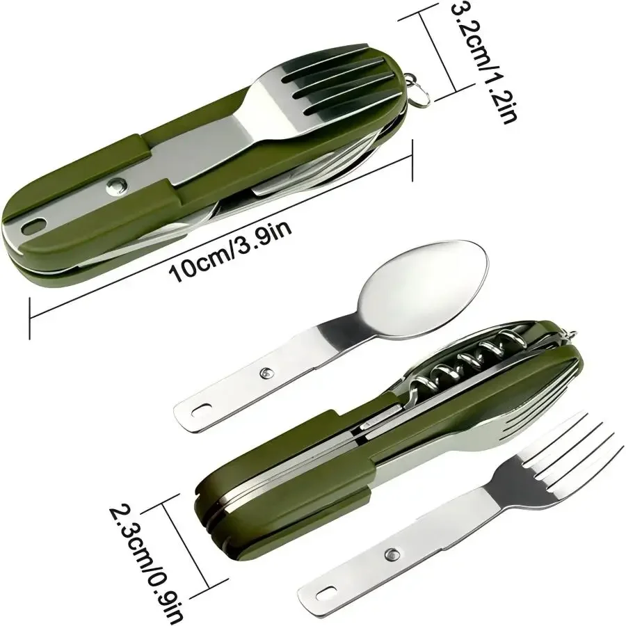 Camping Gear 5-in-1 Stainless  - đánh giá và giá Camping Cooking Survival