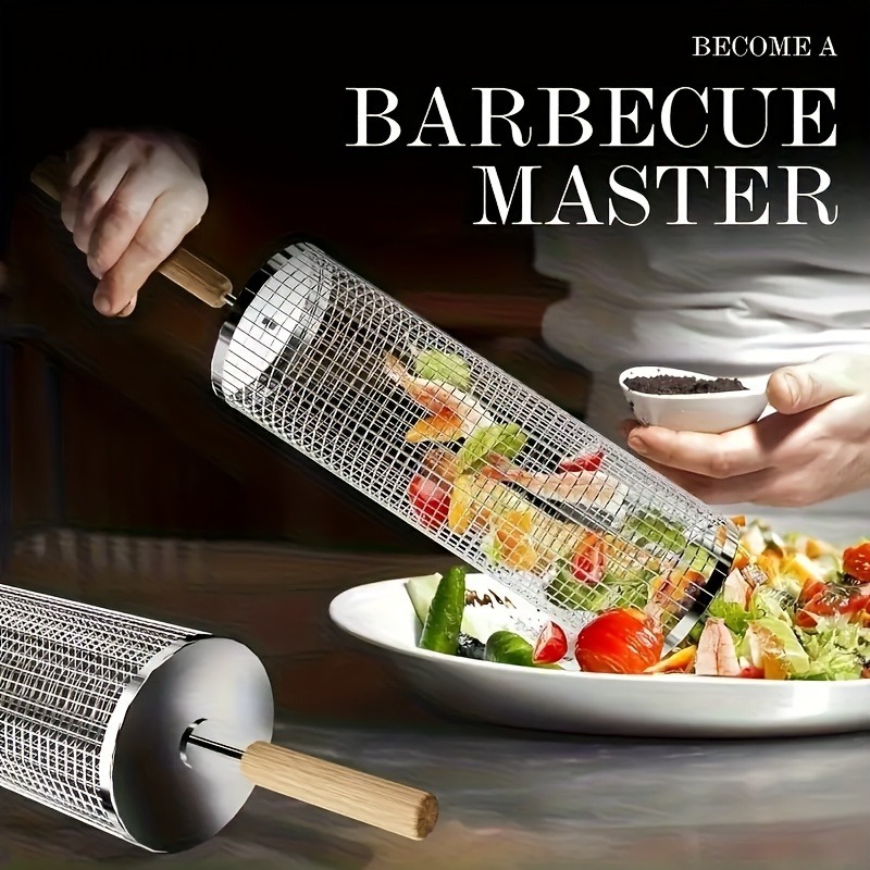Round Barbecue Grill Basket Se - đánh giá và giá Camping Cooking Basket