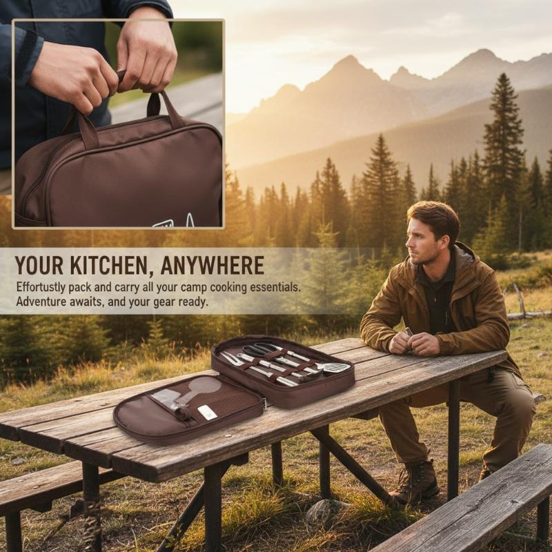 Outdoor Cooking Bag Camping St - đánh giá và giá Camping Cooking Utensil Organizer