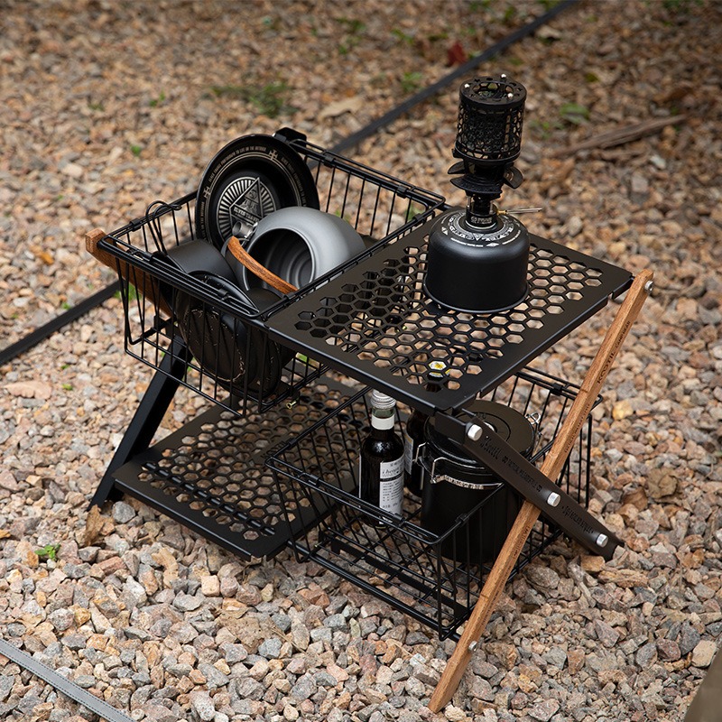 Portable Folding Camping Table - đánh giá và giá Camping Cooking Basket