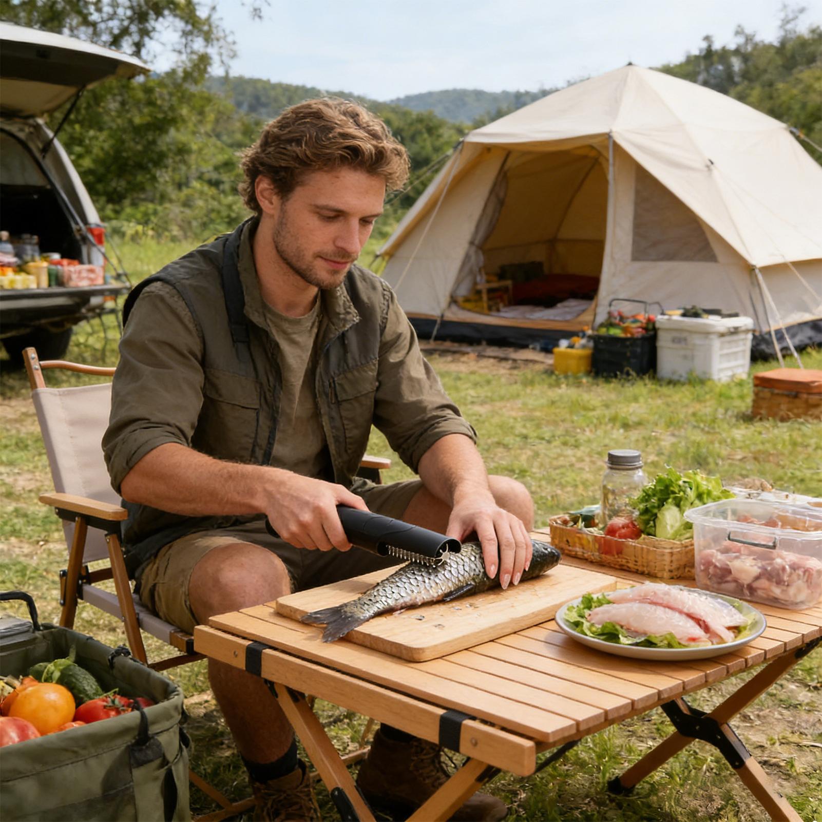 Fish Scaler Cordless Handheld  - đánh giá và giá Camping Cooking Meals