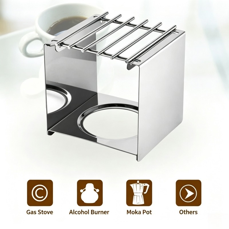 Stainless Steel Square Coffee  - đánh giá và giá Camping Cooking Set Stainless Steel