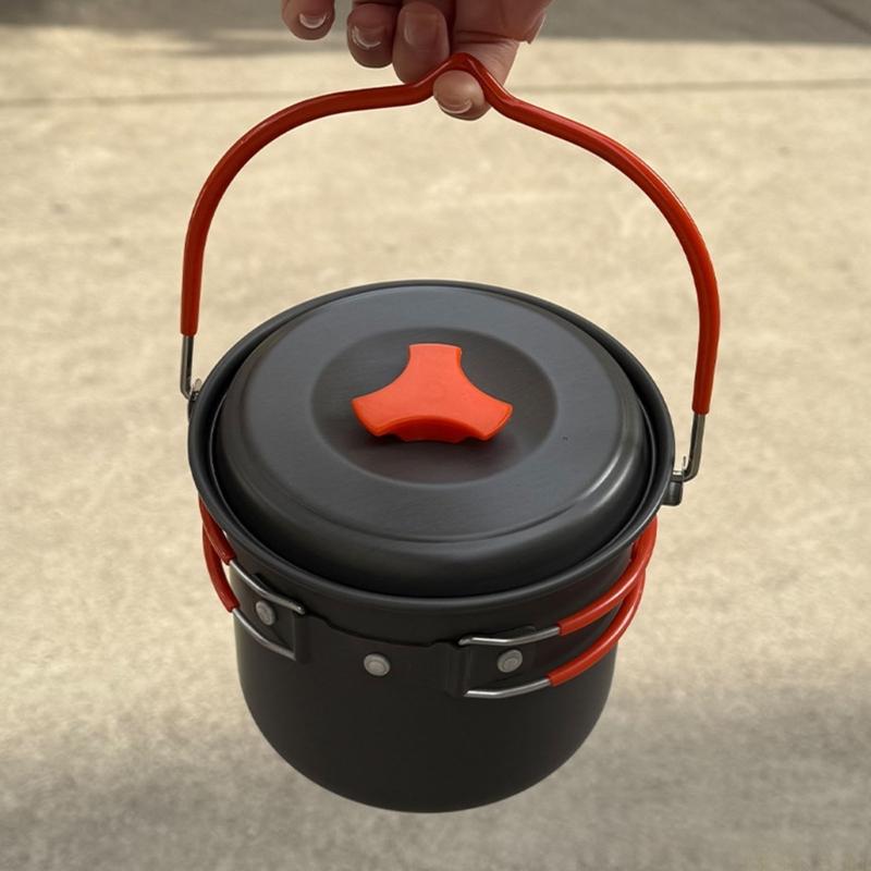 Nồi nhôm cứng dùng cắm trại U2 - đánh giá và giá Camping Cooking Meals
