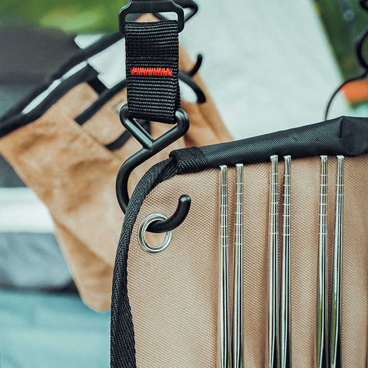 Portable outdoor cutlery stora - đánh giá và giá Camping Cooking Equipment Bag