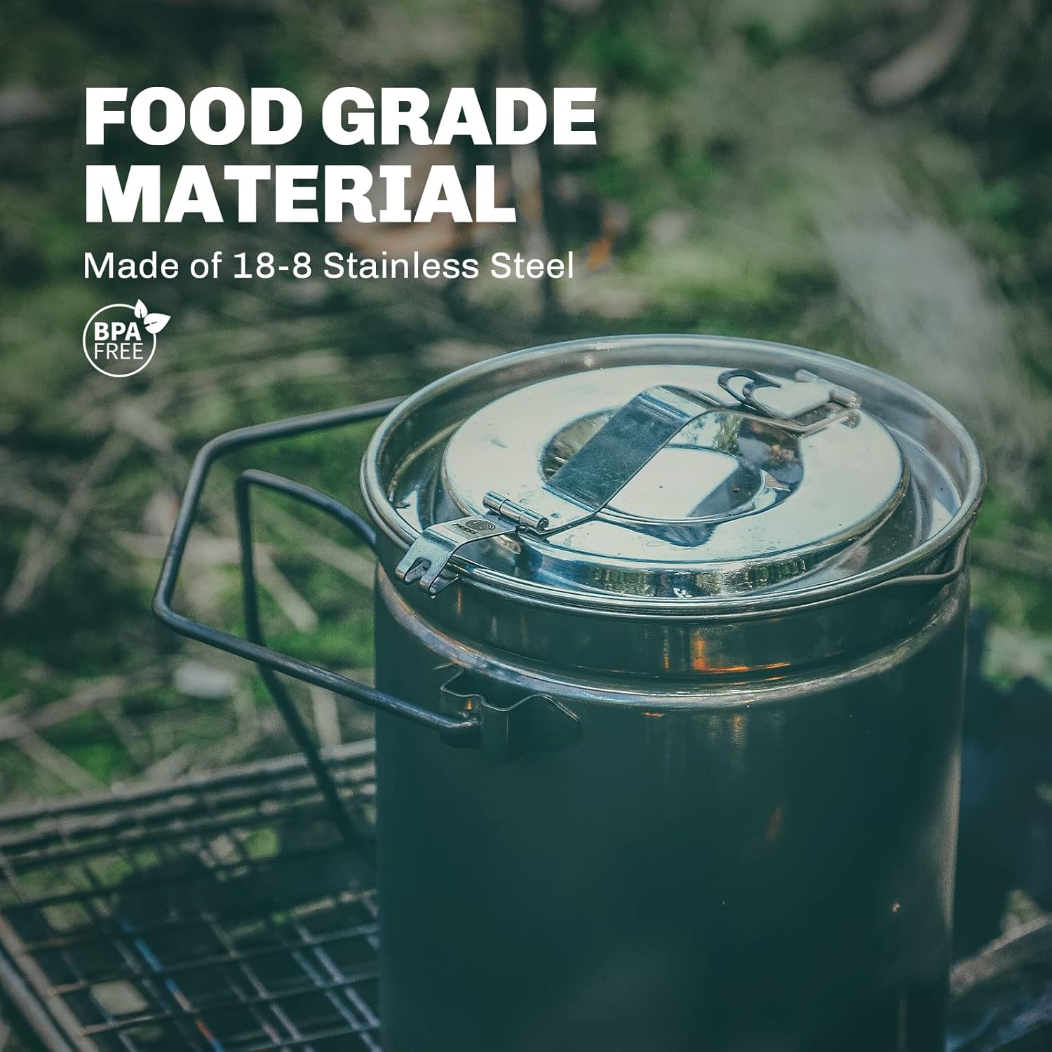 Lửa-Phong 1.2L Nồi Xửng Hấp In - đánh giá và giá Camping Cooking Unit
