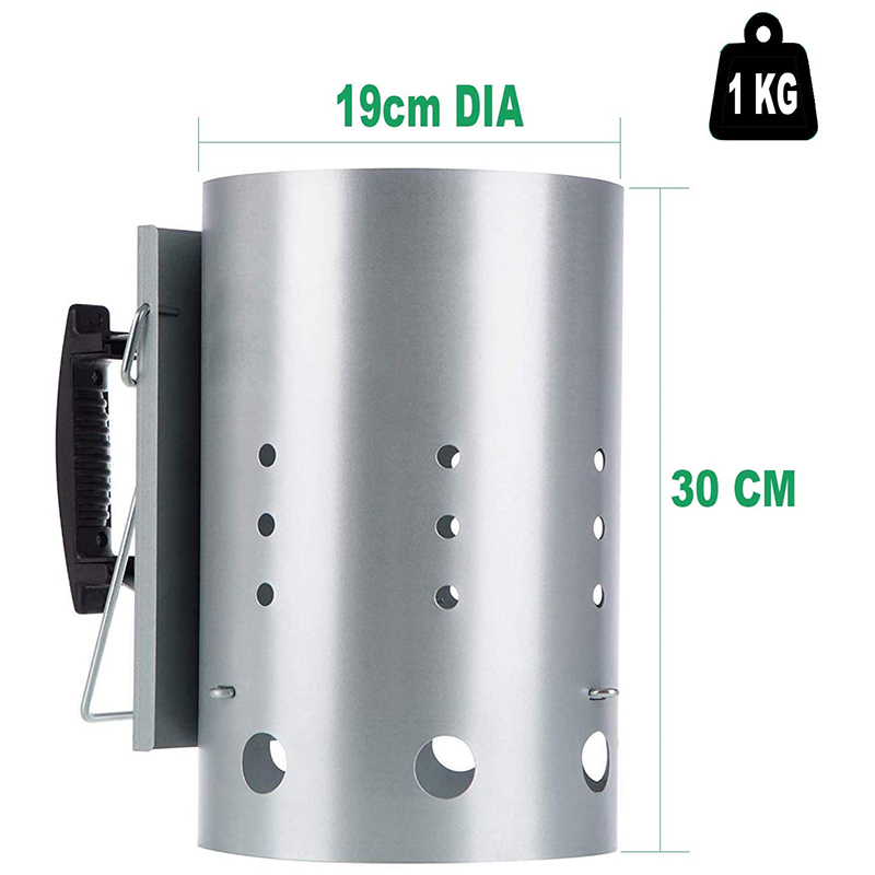 Chimney Starter with Safety Ha - đánh giá và giá Charcoal Chimney Starter