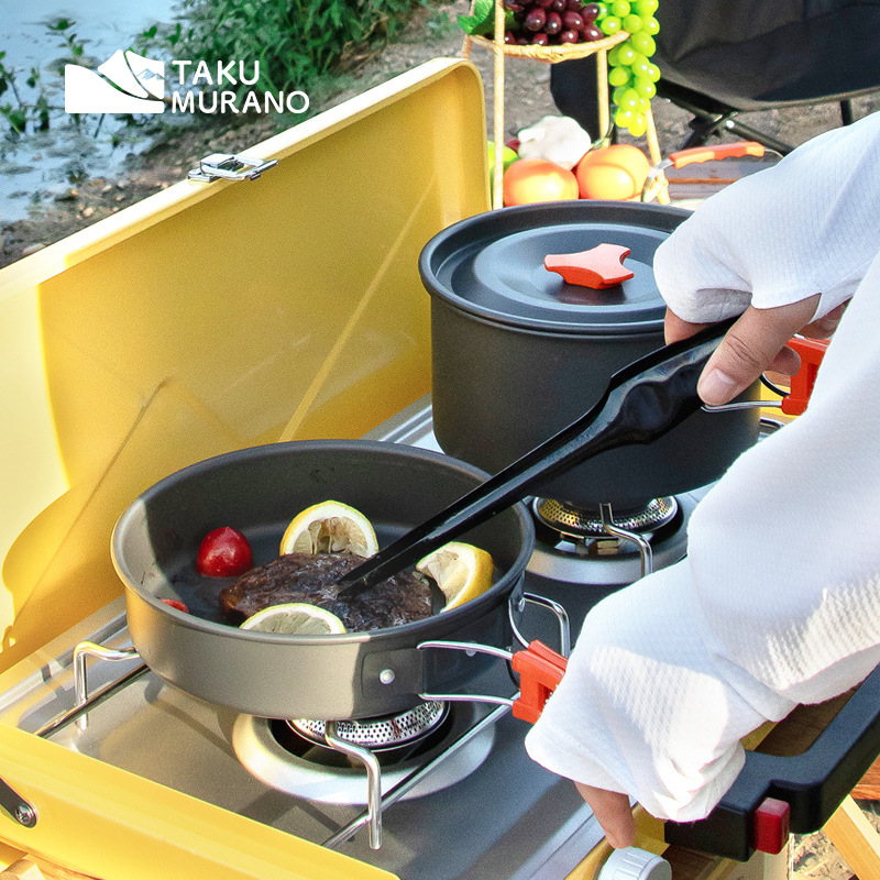 Camping Cookware Set Outdoor C - đánh giá và giá Camping Cooking Basket