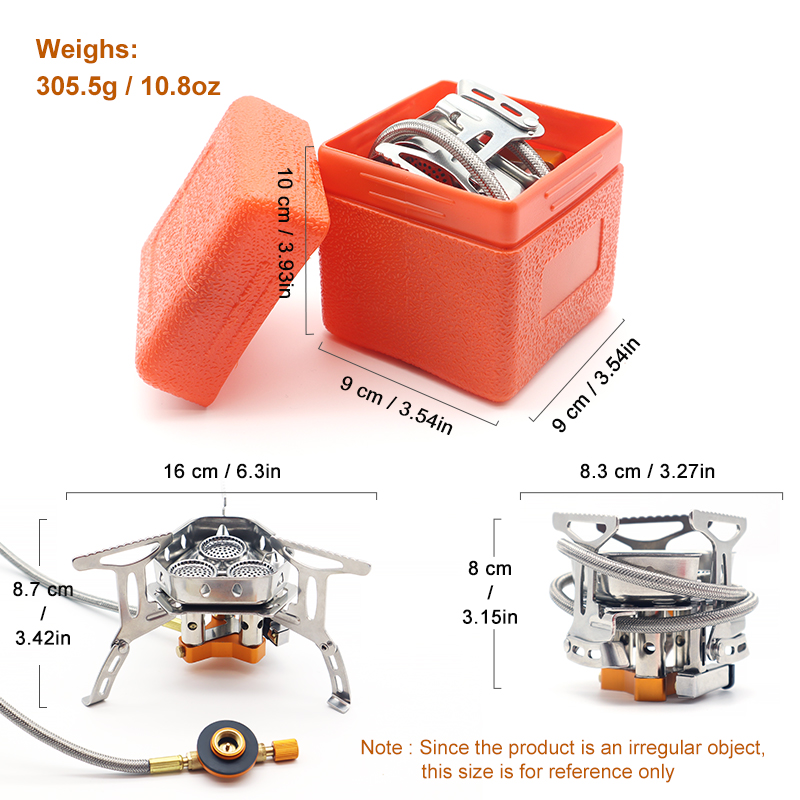 PACOONE Three Heads Gas Stove  - đánh giá và giá Camping Cooking Equipment Bag
